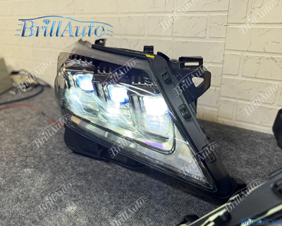 Фары Lexus LX 570 2012-2015 LED 3 линзы стиль 20г.