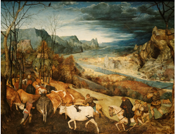 Картина обогреватель, репродукция Питера Брейгеля Возвращение стада