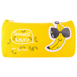 Пенал-косметичка BRAUBERG, канвас с аппликацией, "Cool Banana", 19х4х8 см, 228999