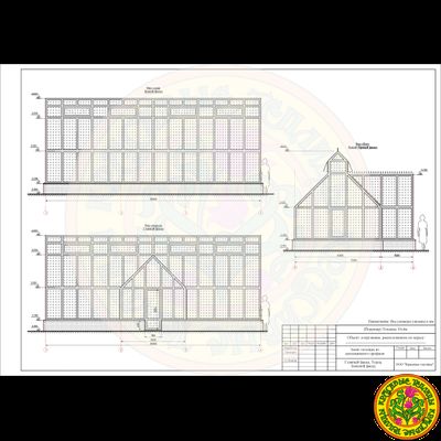 Базовая комплектация теплицы в английском стиле с холлом из стекла и алюминия ЙОКШИР СИТИ ХОЛЛ 10000 х 4000 мм