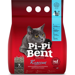 Наполнитель для кошек Pi-Pi-Bent Классик комкующийся 7 л