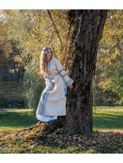 Платье "Белый Рассвет" ручное ткачество