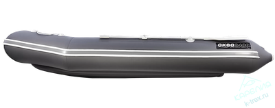 Лодка ПВХ Мастер Лодок Аква НДНД 3400 Графит / Св.Серый