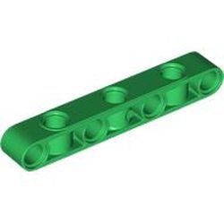 Technic, Liftarm, Modified Perpendicular Holes Thick 1 x 7, Green (2391 / 6408167)