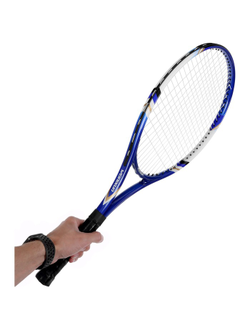 Ракетка для большого тенниса тренировочная, в чехле, цвет синий