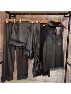Домашняя одежда Виктория Сикрет 6в1 цвет черный