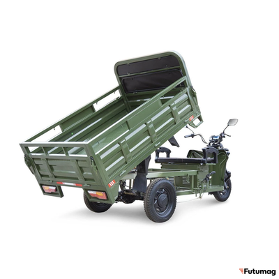 Грузовой электротрицикл Rutrike D4 NEXT 1800 72V1500W зеленый