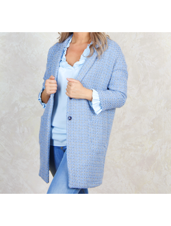 Пальто с люрексом