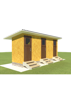 ХОЗ.БЛОК КАРКАС: ГАБАРИТНЫЕ РАЗМЕРЫ: (1.5Х6.1М), ОБЩАЯ ПЛОЩАДЬ: 9.15М²