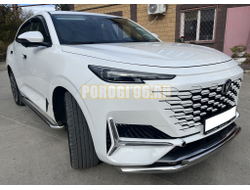 Защита переднего бампера двойная Папа Тюнинг d60/42 для CHANGAN UNI-K 2023-