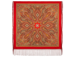 Павловопосадский платок Таинственный вечер 1539-5