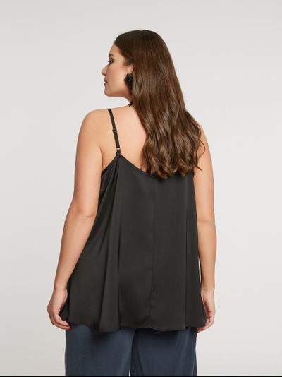 Топ на бретелях с кружевом