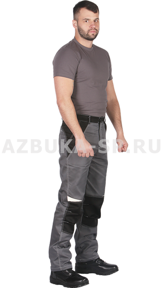 Костюм RANDEK (РАНДЭК), куртка + брюки, тк. Смесовая TC TWILL 80%ПЭ + 20%ХБ, ВО, 265гр/кв.м, цв. серый/черный