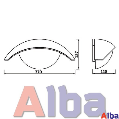 Светильник садово-парковый Геометрия w1853 настенный
