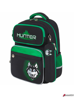 Рюкзак ЮНЛАНДИЯ COMPLETE, с пеналом в комплекте, эрго-спинка, «Hunter», 42×29×14 см. 272054