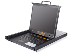 32-портовые локальные выдвижные KVM LCD Консоли высокой плотности Cat5