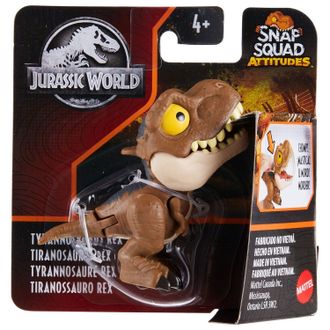 Jurassic World Фигурка Сбежавшие динозаврики Snap Squad Тираннозавр Рекс, GXW62