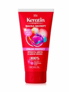 Iris Keratin Program Маска-Эксперт COLOR PROTECT, Яркость цвета и блеск волос 180мл