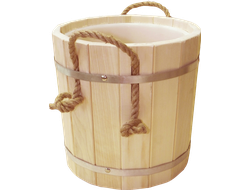 Запарник 15 л с пластиковой вставкой с крышкой