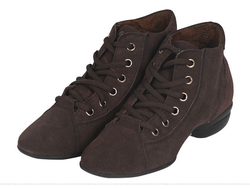 Полуоблегченные ботинки для танцев замша 5557