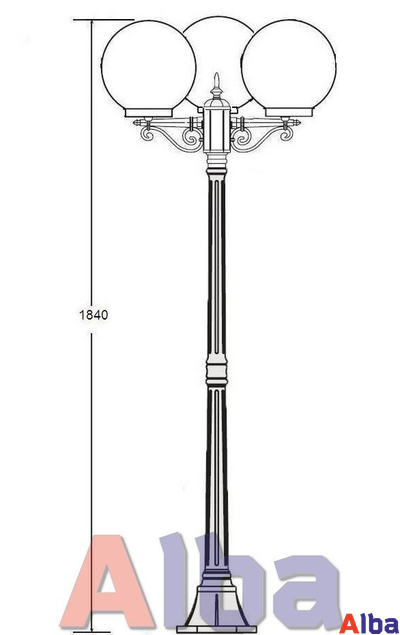 Globo 88208B S Парковый светильник