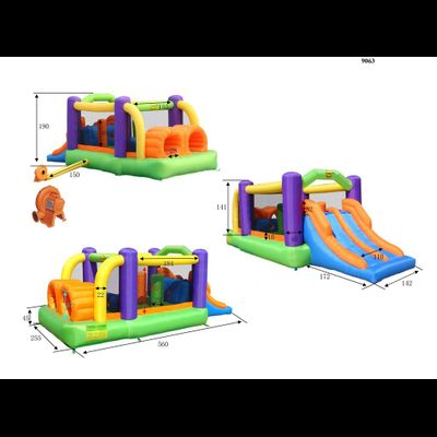 Надувной батут Happy Hop «Полоса препятствий»