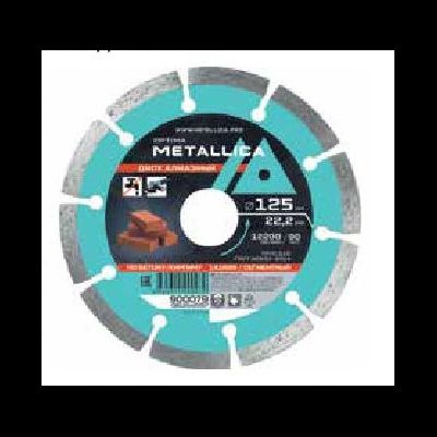 Диск алмазный сегментный METALLICA Optima 115x22,2 мм, H=7 мм по бетону, кирпичу