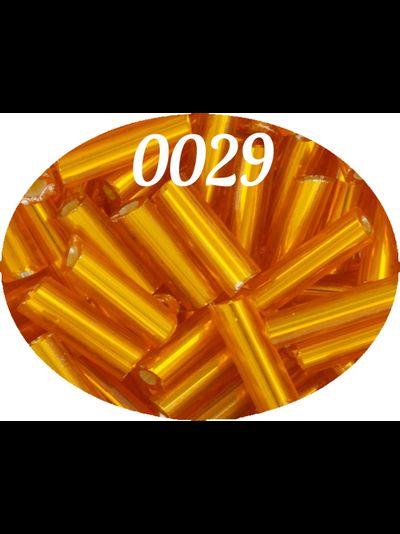 Стеклярус Zlatka 6мм 10гр цвет № 0029 оранжевый