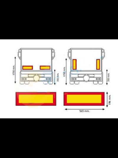 Задние опознавательные знаки на (полу)прицеп