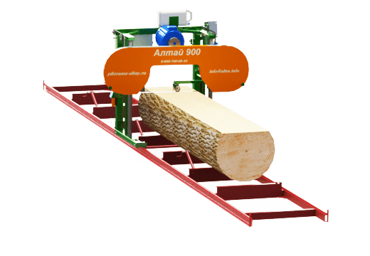 Горизонтальная ленточная электрическая пилорама Алтай 900