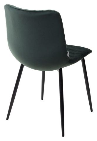 СТУЛ TINTIN BLUVEL-78 GREEN / ЧЕРНЫЙ КАРКАС М-CITY