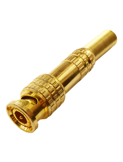 Коннектор РАЗЪЕМ TS BNC GOLD штекер под винт с пружиной, металл