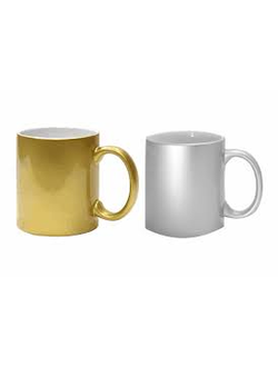 708265 Кружка ЗОЛОТО/СЕРЕБРО под нанесение