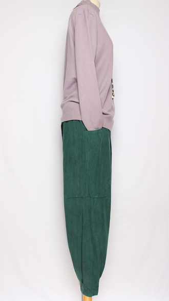 Брюки Бохо вельветовые "БАНАНЫ" хаки, малахит, графит р.48-54