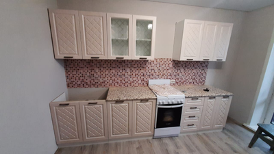 Кухня "Агава" 2,6м МДФ (Эра) светлая