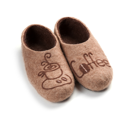 Купить тапочки войлочные "Чашечка кофе"