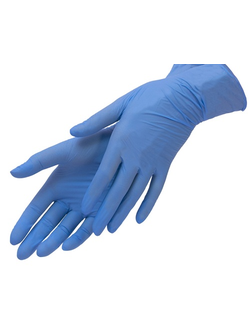 Перчатки нитриловые M (синие) (100 шт.)