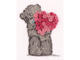 Набор для вышивания PANNA Живая картина Tatty Teddy с сердцем, MTY-2125