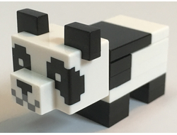 Minecraft Panda, Baby Black Plate with Bar Handle - Brick Built, n/a (minepanda01)