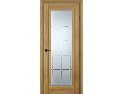 Дверь PSC-35 Дуб золотистый со стеклом