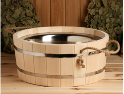 Таз 17 л с нерж. вставкой