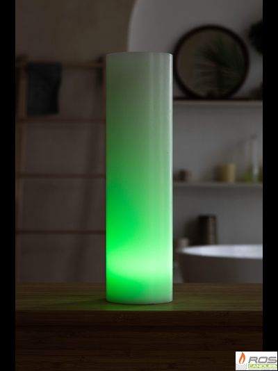 Гладкий парафиновый плафон для LED свечей - 9,2*35см