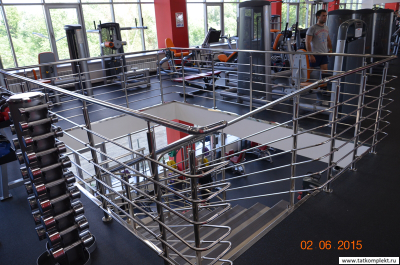 Лестничные ограждения из нержавеющей стали с 6 ригелями