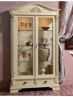 ВИТРИНА 2-Х ДВЕРНАЯ (L117*P42*H215) ART.42366 SAONCELLA