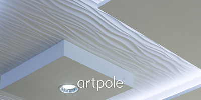 Гипсовая панель SILK (Волна) + LED артикул D-0002