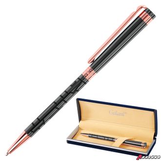Ручка подарочная шариковая GALANT «Vitznau», корпус серый, золотистые детали, пишущий узел 0,7 мм, синяя. 141664