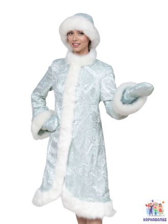 Снегурочка размер 46-48 (Халат, шапочка, варежки)