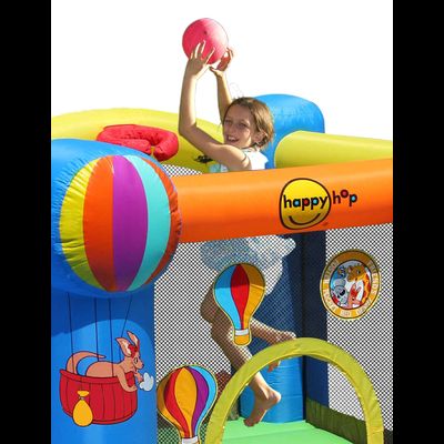 Надувной батут с горкой «Вокруг света»