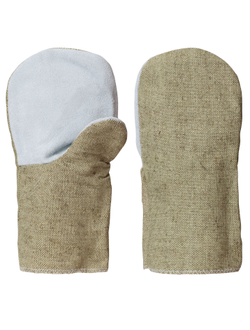 Рукавицы брез. со спилковым наладонником (брез.пл.480г,п/н брез.пл.400,спилок КРС 0,9-1,2 мм.)