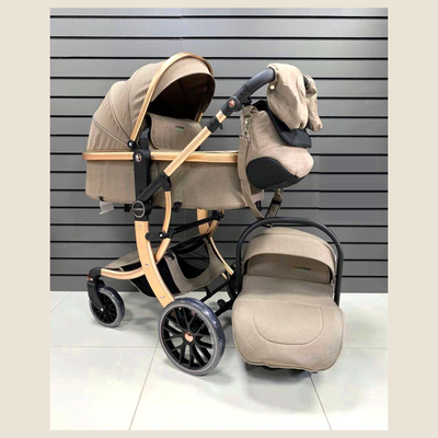 Детская коляска 3 в 1 Luxmom 601A Коричневый